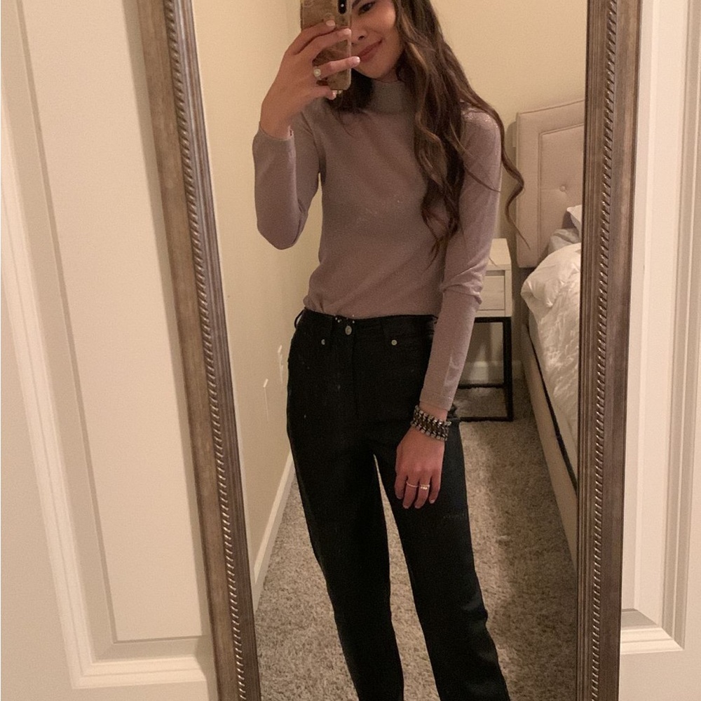 Mango lavender sparkly top